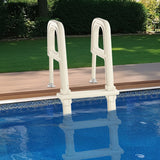 VEVOR 5-Step Inclined Robust Pool Ladder of 2 Handrails for 1219.2-1371.6mm Pool - Low Angle