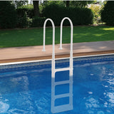 VEVOR Thickened 4-Step Pool Ladder of Double Handrails for 1219.2-1371.6mm Pool - Low Angle