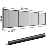 VEVOR Pool Fence, 4 x 12 FT Pool Fences for Inground Pools, Removable Child Safety Pool Fencing, Easy DIY Installation Swimming Pool Fence, 340gms