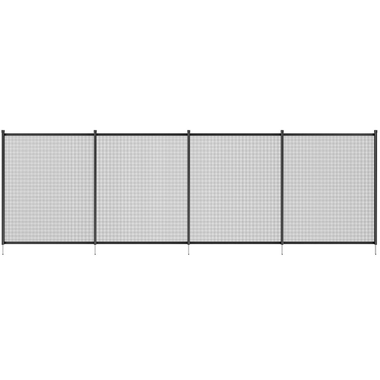 VEVOR Pool Fence, 4 x 72 FT Pool Fences for Inground Pools, Removable Child Safety Pool Fencing, Easy DIY Installation Swimming Pool Fence, 340gms