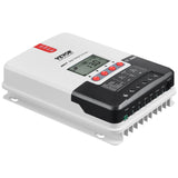 VEVOR 20A MPPT Solar Charge Controller, Auto DC Input, Solar Panel Regulator Charger with LCD Display Temperature Sensor Cable, for Sealed(AGM), Gel,