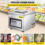 Vevor DZ-260C Digital Vacuum Sealer Food Vacuum Sealing Packing Machine 220V - Front View