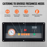 DZ-400/2E Automatic Extra Deep Vacuum Sealer Food Vacuum Sealing Packing Machine 220V - Side View