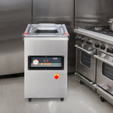 DZ-400/2E Automatic Extra Deep Vacuum Sealer Food Vacuum Sealing Packing Machine 220V - Low Angle
