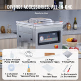 DZ-400/2F Automatic Vacuum Sealer Food Vacuum Sealing Packing Machine 220V