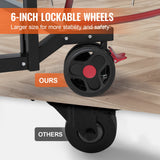 VEVOR Ping Pong Table Foldable Table Tennis Game Table Indoor Outdoor with Net - Rear View