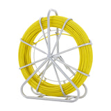 VEVOR Fish Tape Fiberglass, 150 m, 7.9 mm, Duct Rodder Fishtape Wire Puller, Cable Running Rod with Steel Reel Stand, 3 Pulling Heads, Fishing Tools for Walls and Electrical Conduit, Non-Conductive - Extra Image