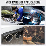 VEVOR DIY Universal Exhaust Kit 16 Pieces Exhaust Pipe Kit with Slip-Fit Joint - 45-Degree Angle