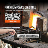 VEVOR Blacksmith Tongs, 463mm Z V-Bit Tongs, Carbon Steel Forge Tongs with A3 Steel Rivets, for Knife Blades, Long Pieces, Circular Forgings, for Beginner and Seasoned Blacksmiths and Bladesmiths - 45-Degree Angle