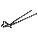 VEVOR Blacksmith Tongs, 463mm Z V-Bit Tongs, Carbon Steel Forge Tongs with A3 Steel Rivets, for Knife Blades, Long Pieces, Circular Forgings, for