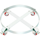 VEVOR 2PCS 250 L Heavy Duty Drum Dolly, 454 kg Load Capacity, Barrel Dolly Cart Drum Caddy, Non Tipping Hand Truck Capacity Dollies with Steel Frame 4 Swivel Casters Wheel, for Drum Handling