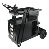 VEVOR Welding Cart, 2-Tier 4 Drawers Welder Cart with 265 LBS Weight Capacity, Swivel Wheels, Tank Storage Safety Chains, Heavy Duty Rolling MIG Welder Cart for Mig Welder and Plasma Cutter - Extra Image