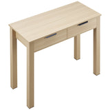 VEVOR Small Desk with Drawer Kids Desk for Bedroom Simple Study Table Light Wood - Extra Image