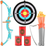 VEVOR Kids Bow and Arrow Set LED Light Up Outdoor Archery Kit Children 10 Arrows