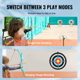 VEVOR Kids Bow and Arrow Set LED Light Up Outdoor Archery Kit Children 10 Arrows - Top-Down View
