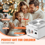 VEVOR Mini Pottery Wheel Electric Ceramic Wheel Machine 0-320RPM Speed White - Top-Down View