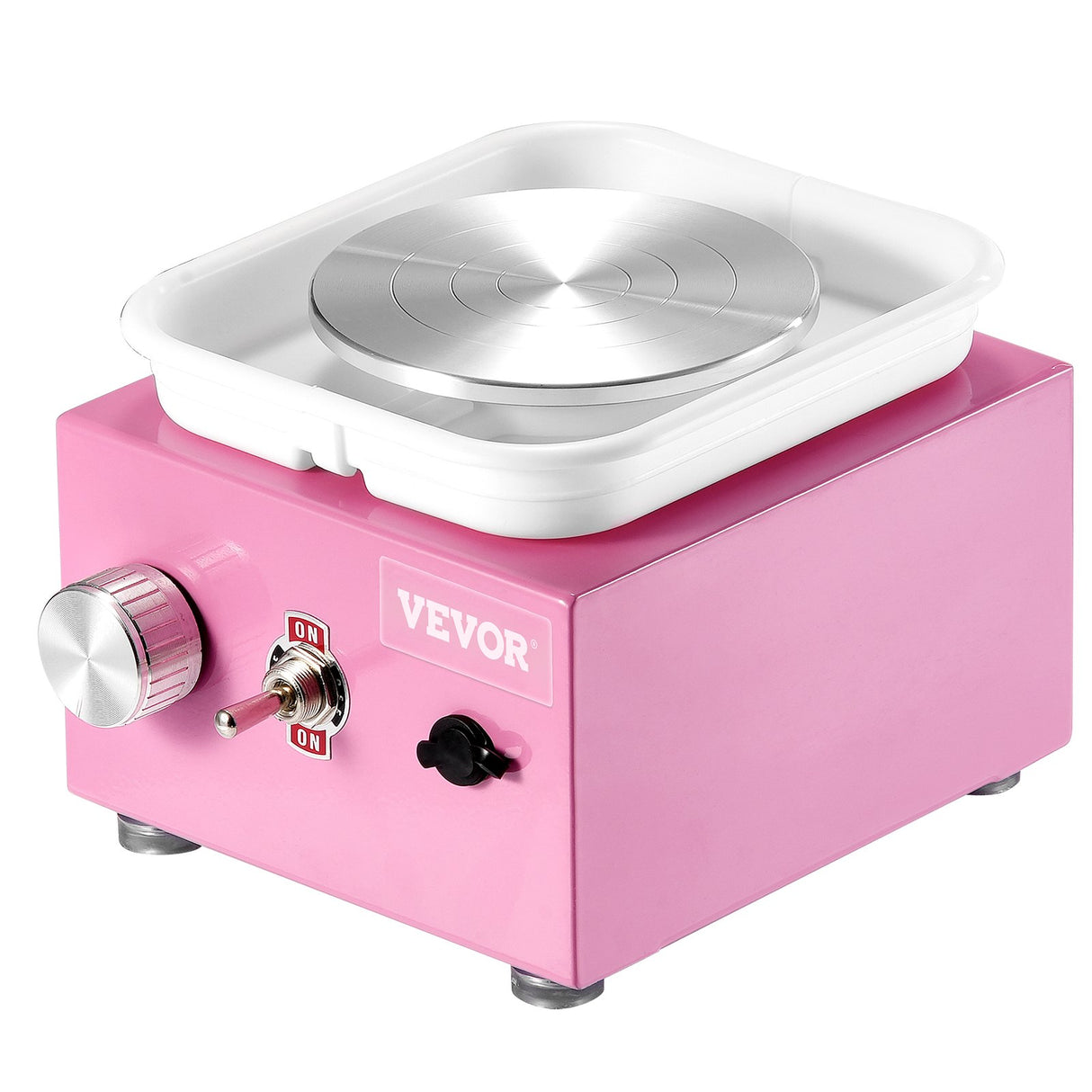 Mini Pottery Wheel Electric Ceramic Wheel Machine 0-320RPM Speed Pink