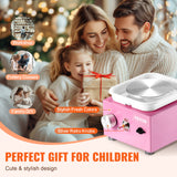 VEVOR Mini Pottery Wheel Electric Ceramic Wheel Machine 0-320RPM Speed Pink - Top-Down View