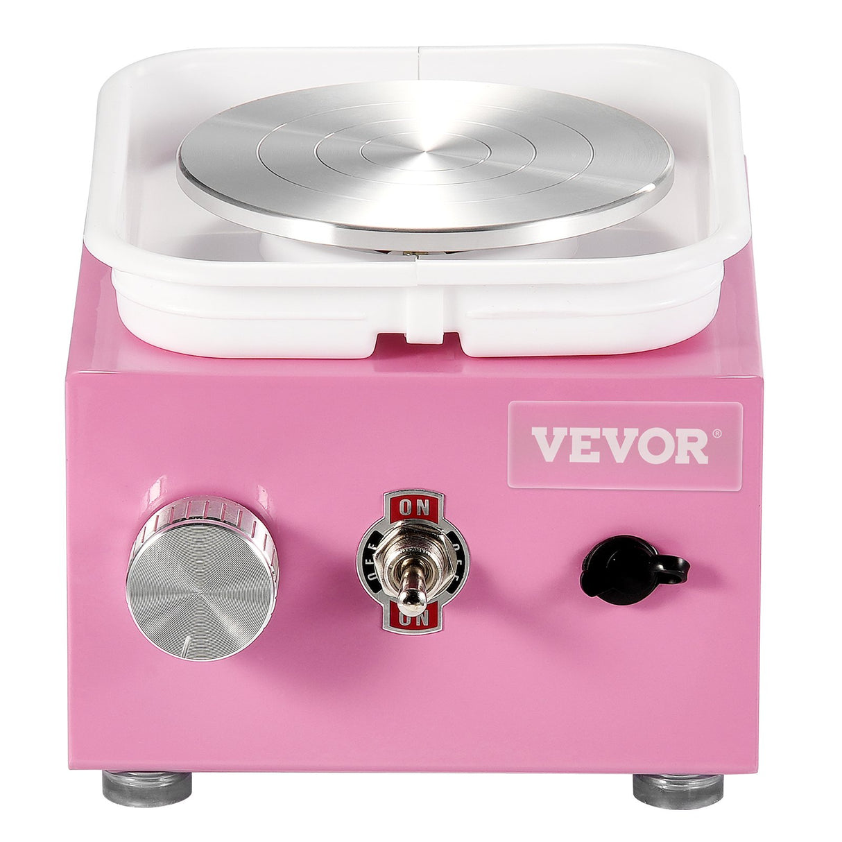 Mini Pottery Wheel Electric Ceramic Wheel Machine 0-320RPM Speed Pink