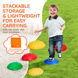 VEVOR Kids Balance Stepping Stones Sensory Obstacle Course 6 PCS Outdoor Indoor - Rear View