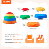 VEVOR Kids Balance Stepping Stones Sensory Obstacle Course 5 PCS Outdoor Indoor - Close-Up Angle