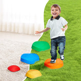 VEVOR Kids Balance Stepping Stones Sensory Obstacle Course 5 PCS Outdoor Indoor - Low Angle