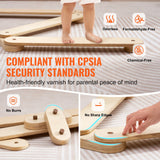VEVOR Kids Balance Beam Stepping Stones Gymnastics Children Balance Board 6 PCS - Top-Down View