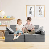 VEVOR Play Couch, 15pcs Modular Kids Nugget Couch, Toddler Foam Sofa Couch with High-density 25D Sponge for Playing, Creativing, Sleeping, Imaginative