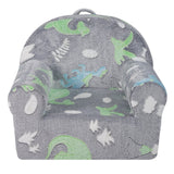 VEVOR Toddler Chair Glow in the Dark Plush Baby Chair Playroom Furniture Grey
