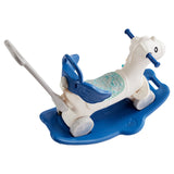 VEVOR 4 in 1 Rocking Horse for Toddlers 1-3 Years, Baby Rocking Horse with Detachable Balance Board, Push Handle and 4 Smooth Wheels, Support up to 80 lbs HDPE Kids Ride on Toy with Sound, Blue - Extra Image