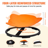 VEVOR Elephant Kids Spinning Chair 220 lbs Sensory Swivel Chair Seat Orange - Top-Down View