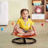 VEVOR Elephant Kids Spinning Chair 220 lbs Sensory Swivel Chair Seat Orange - Low Angle