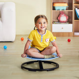 VEVOR Elephant Kids Spinning Chair 220 lbs Sensory Swivel Chair Seat Blue - Low Angle