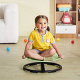 VEVOR Elephant Kids Spinning Chair 220 lbs Sensory Swivel Chair Seat Green - Low Angle