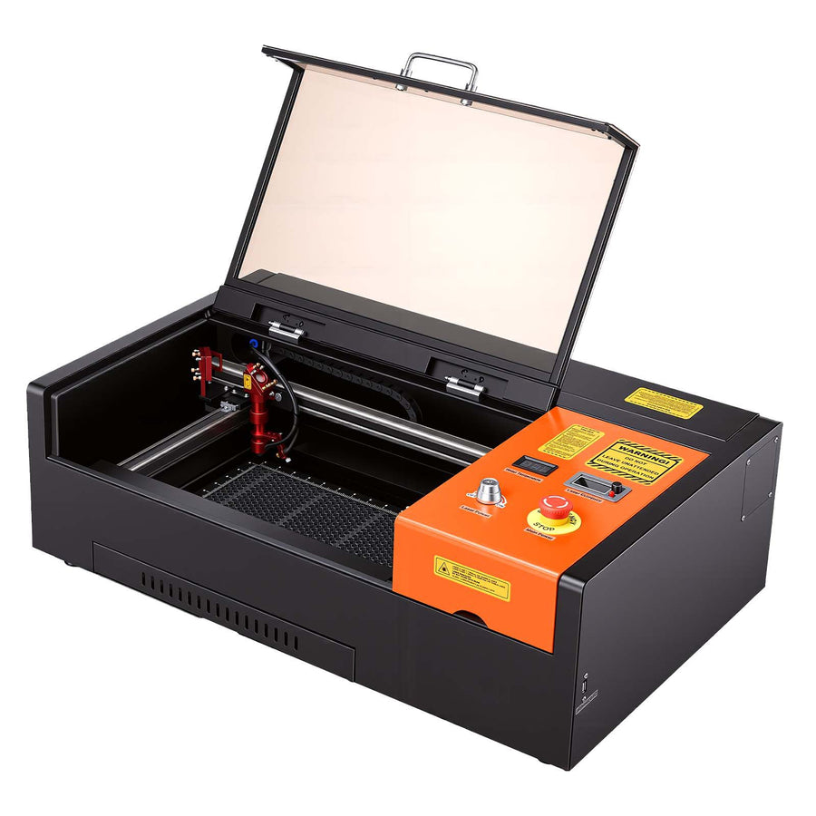 45W CO2 Laser Engraver, 300 x 200 mm, Desktop CO2 Laser Engraver Cutter Machine with Rotary Axis, Air Assist,, image 12