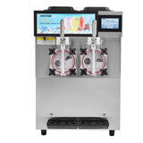 VEVOR Commercial Slushy Machine, 2 x 12L / 3.17 Gal Double Tanks, Cool and Freeze Modes, Stainless Steel Margarita Smoothie Frozen Drink Maker, Slushie Machine for Party Cafes Restaurants Bars Home - Extra Image