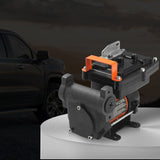 VEVOR Fuel Transfer Pump 12V 15 GPM 1/4 HP Diesel Pump with Auto Fuel Nozzle - Low Angle