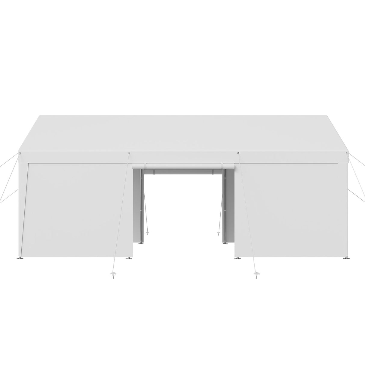 VEVOR Carport Car Canopy 10x20FT Heavy Duty Car Shelter with Sidewalls White