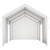 Carport Car Canopy 12x20FT Heavy Duty Car Shelter with Sidewalls Grey