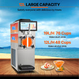 VEVOR 12L / 3.17 Gal Commercial Slushy Machine Margarita Smoothie Frozen Drink - Side View