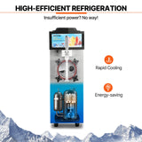 VEVOR 12L / 3.17 Gal Commercial Slushy Machine Margarita Smoothie Frozen Drink - Rear View