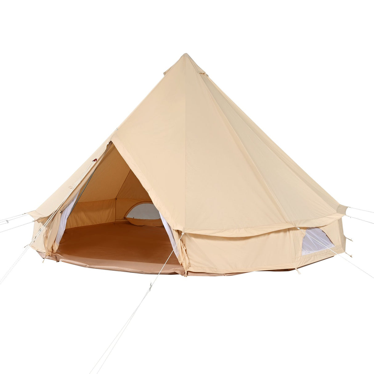 VEVOR Canvas Bell Tent 5m/16.4ft 4-Season Camping Yurt Tent with Stove Jack
