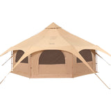 VEVOR Canvas Tent 4 Seasons 5 m/16.4 ft Bell Tent for Camping with Stove Jack