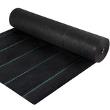 VEVOR Weed Barrier, 5.8oz Landscape Fabric, 4ft x 300ft Cover Mat Heavy Duty Woven Grass Control Geotextile for Garden, Patio, Black - Extra Image