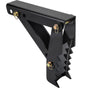45.7 cm Backhoe Thumb, 12 mm Teeth Thickness Heavy Duty Excavator Thumb, Black Steel Weld On Thumb Attachments with 12mm Bolt-On Design Adjustable Mechanical Thumb for Backhoe/Excavator