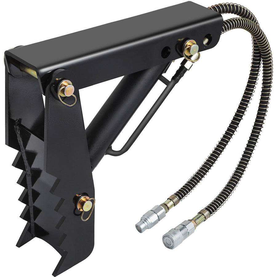 Hydraulic Backhoe Thumb, 45.7cm 1.27cm Thickness Heavy Duty Excavator Thumb, Black Steel Weld On Thumb Attachments with Hydraulic Cylinder, Mechanical Hydraulic Thumb for Backhoe/Excavator