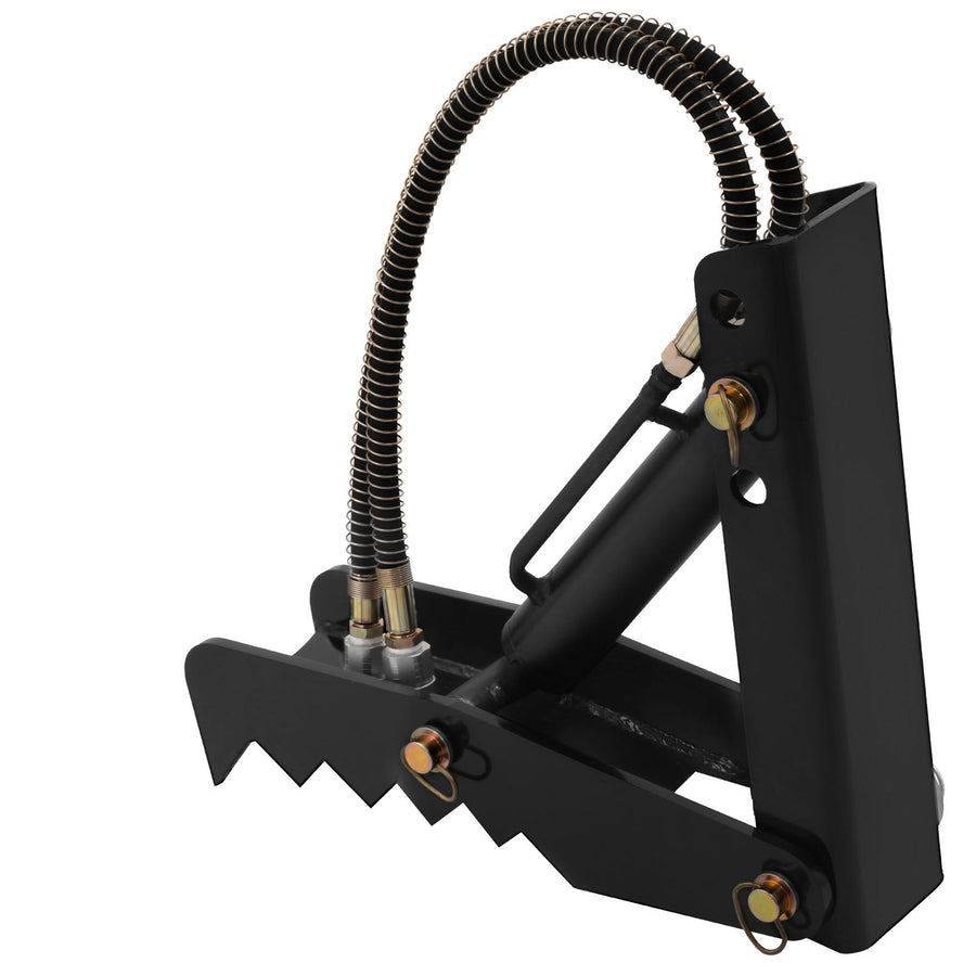 Hydraulic Backhoe Thumb, 45.7cm 1.27cm Thickness Heavy Duty Excavator Thumb, Black Steel Weld On Thumb Attachments with Hydraulic Cylinder, Mechanical Hydraulic Thumb for Backhoe/Excavator