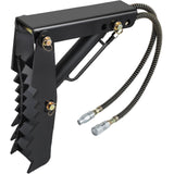 VEVOR 61cm Hydraulic Backhoe?Excavator Thumb?Attachments Weld On 1.27cm Teeth Thick Steel Plate Assembly 12MM Bolt-On Design with Hydraulic Cylinder
