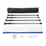 VEVOR Dust Barrier Poles, 12 Ft Barrier Poles, Dust Barrier System with 4 Telescoping Poles, Magnetic Zipper, Carry Bag and 32.8x13.12 Ft Plastic Film, for Interior Decoration, Painting - Extra Image