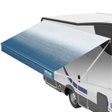 VEVOR RV Awning Fabric Replacement, 6.15m Fabric Length for 6.4m Awning, Heavy Duty 3-Ply 16oz PVC Camper Awning Fabric, Waterproof & UV Protection Outdoor Canopy for RV, Trailer, Motorhome, Blue Fade - Extra Image